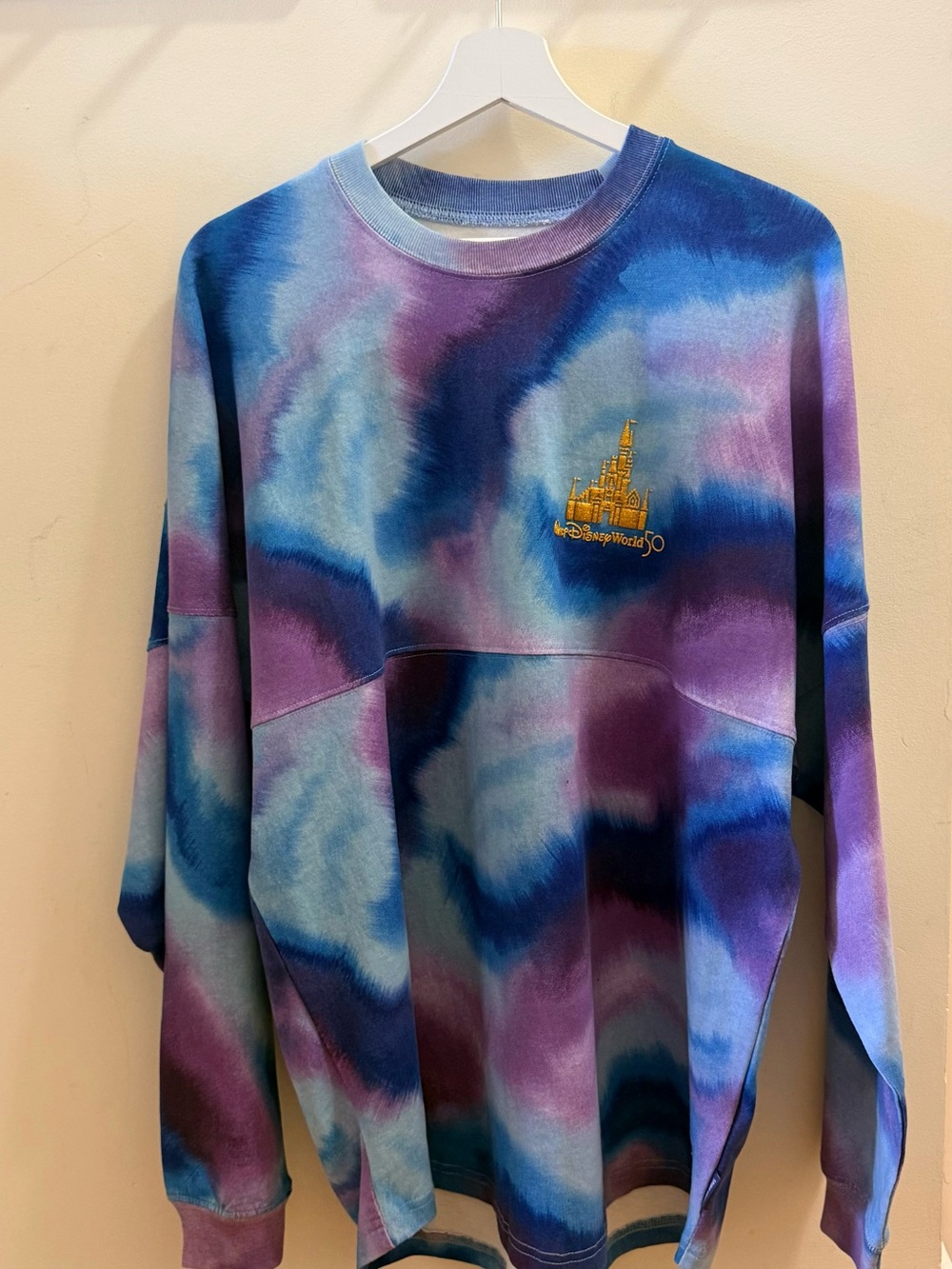 Disney 50th Anniversary Purple & Blue tie dye Spirit Jersey